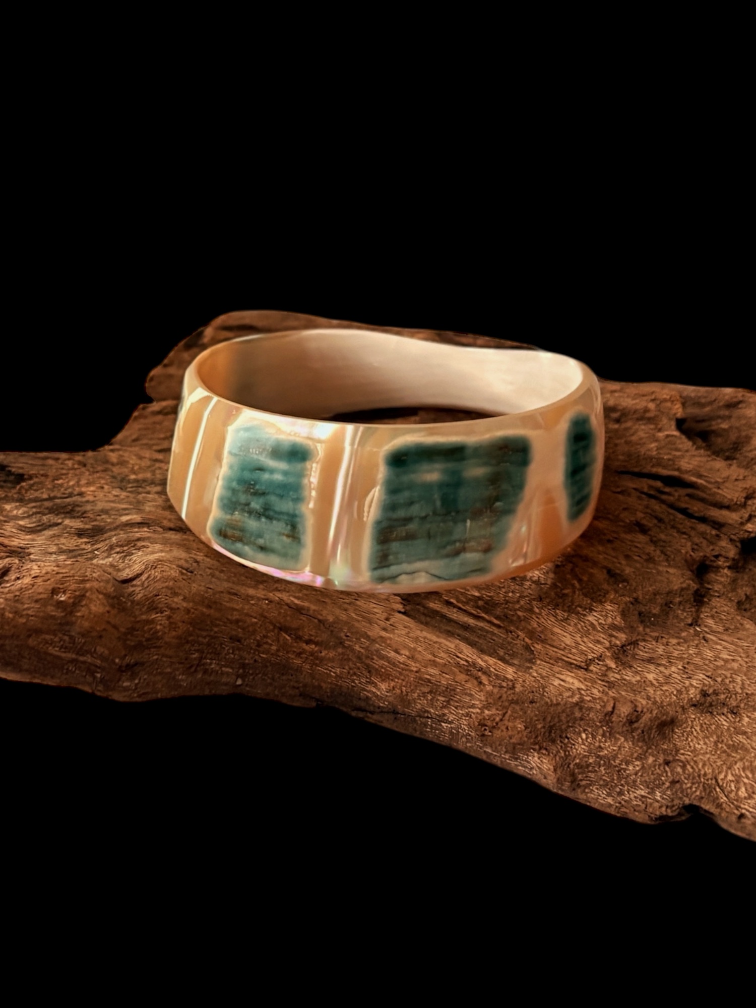 THE TIDE BANGLE - OCEAN JADE